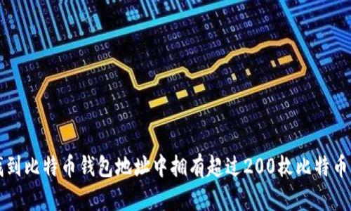 如何找到比特币钱包地址中拥有超过200枚比特币的账户